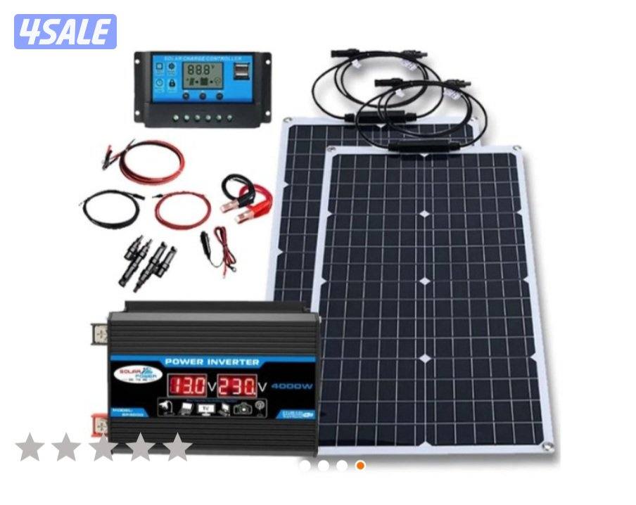 طقم طاقه شمسيه متنقل لتوليد الكهرباء دداخل وخارج المنزل4