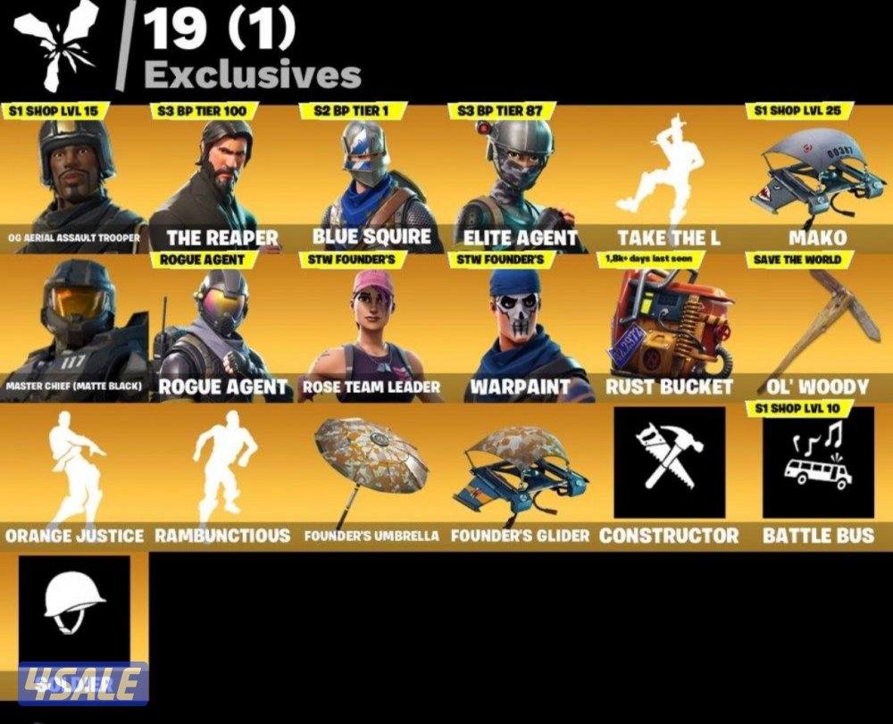 حساب فورت نايت جوردن الطيار3