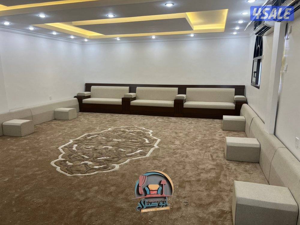 تنجيد وتفصيل كنب ديوانيات مساند وكل الستاير وسجاد3