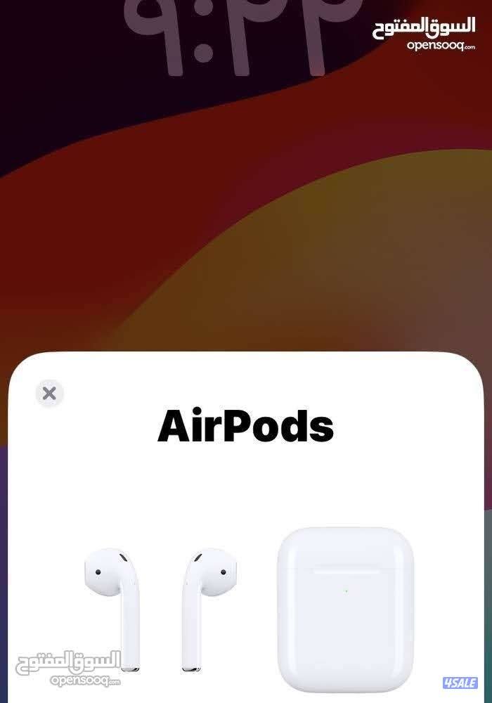 سماعه ابل ايربودز 2 اصلي جديد بالسريال نمبر4