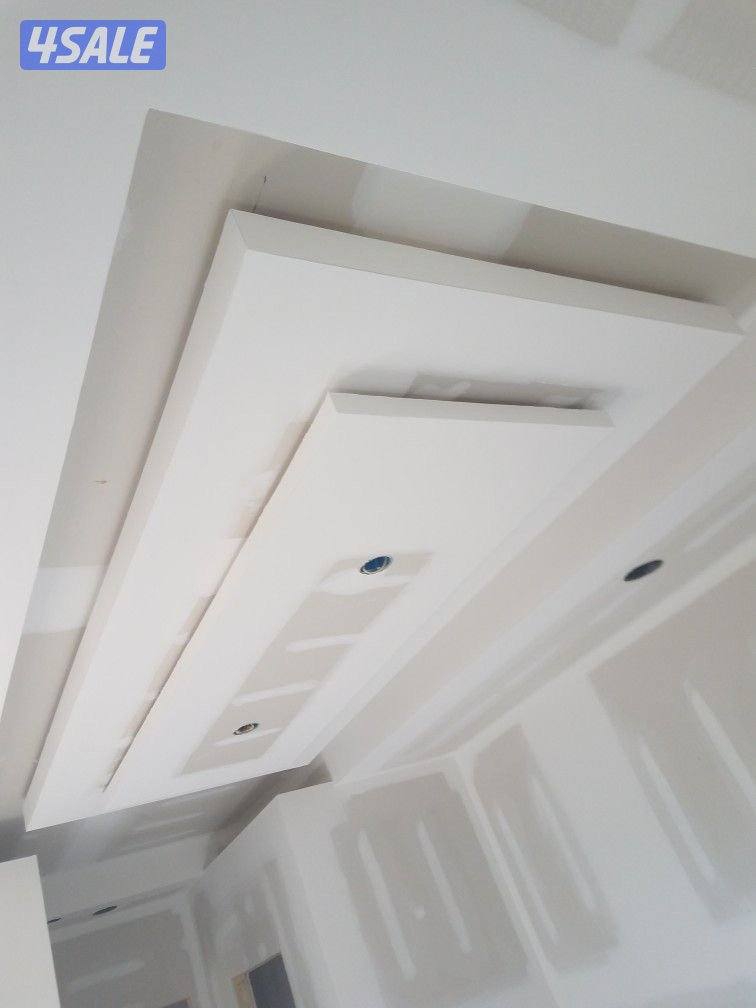 ديكور جبس بورد اسقف قواطع بارتيشن جبس بورد اسمنت بورد اصباغ بديل خشب0