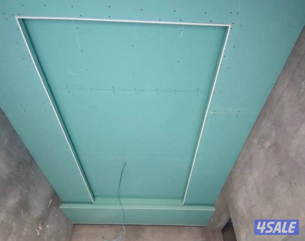 ديكور جبس بورد اسقف قواطع بارتيشن جبس بورد اسمنت بورد اصباغ بديل خشب2