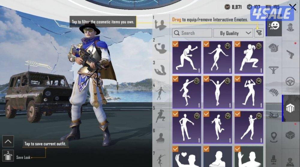 حسابات ببجي منوعه ~ سكنات وبسعر رخيص🎽💙1