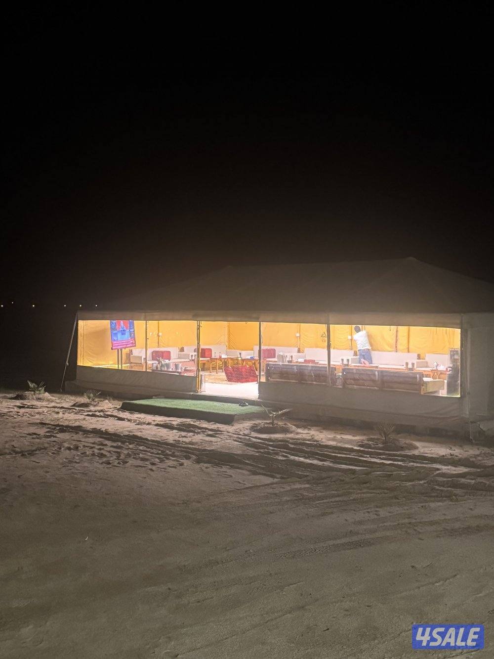 للبيع خيمة البصمان هيكل حديد 6-12 نظيفة استخدام موسمين1