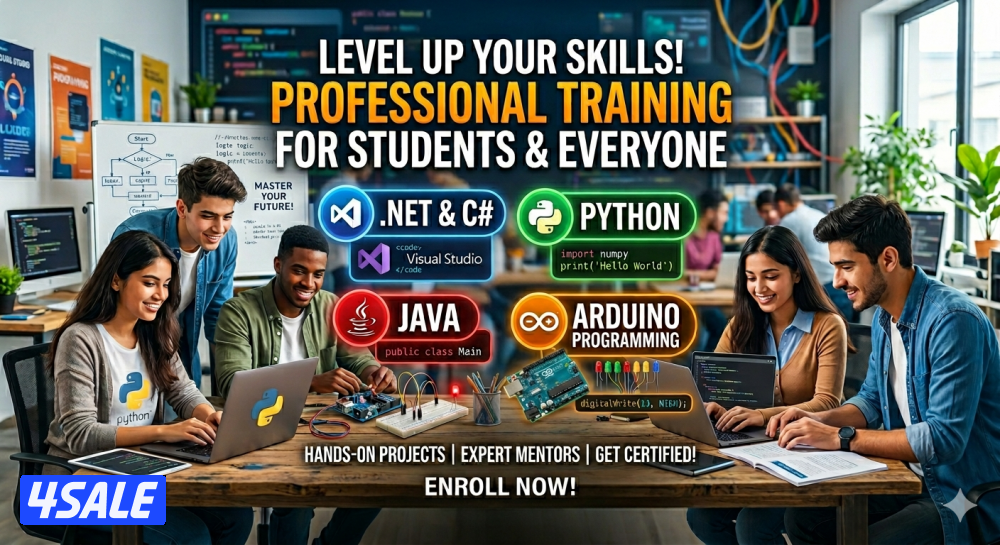 Level up your skills! Professional training for students & everyone.0