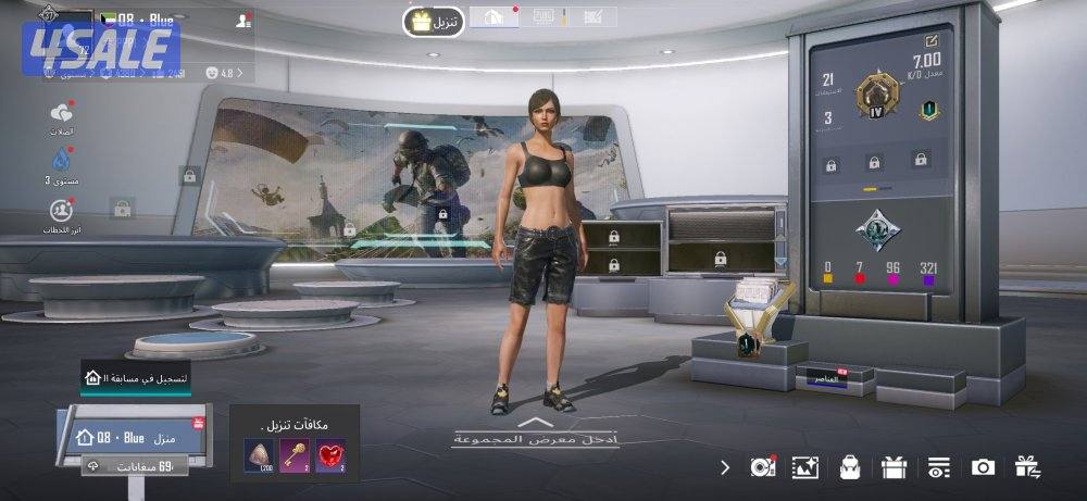 حساب ببجي لفل 720