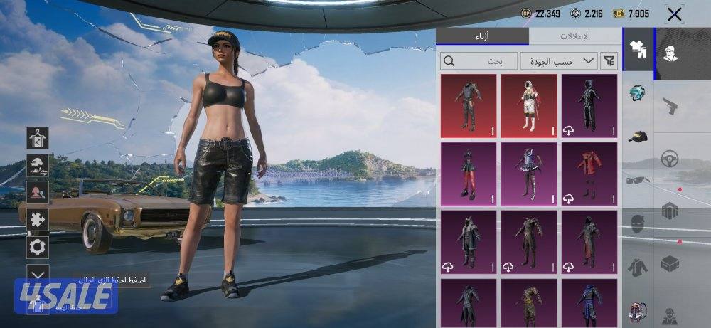 حساب ببجي لفل 729