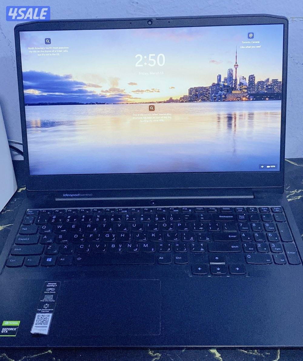 Used Lenovo ideapad gaming 3 and New ZAIN HOTSPOT 5G SRT LITE price:200