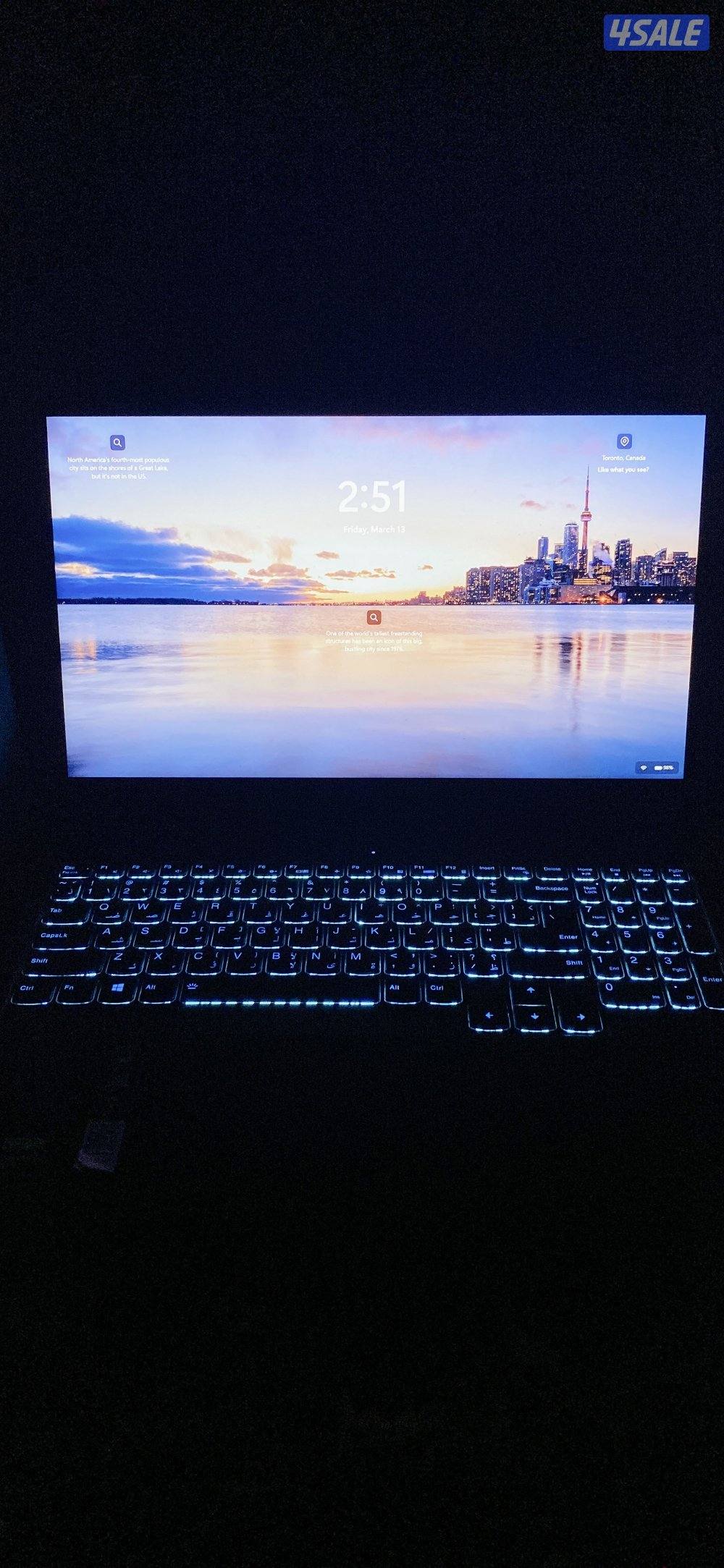 Used Lenovo ideapad gaming 3 and New ZAIN HOTSPOT 5G SRT LITE price:201