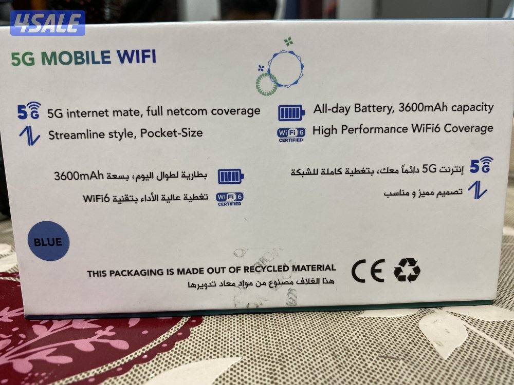 Used Lenovo ideapad gaming 3 and New ZAIN HOTSPOT 5G SRT LITE price:204