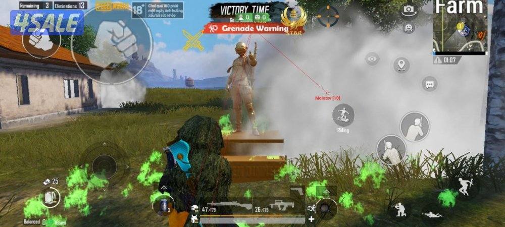 هاك ببجي ايفون اندرويد7