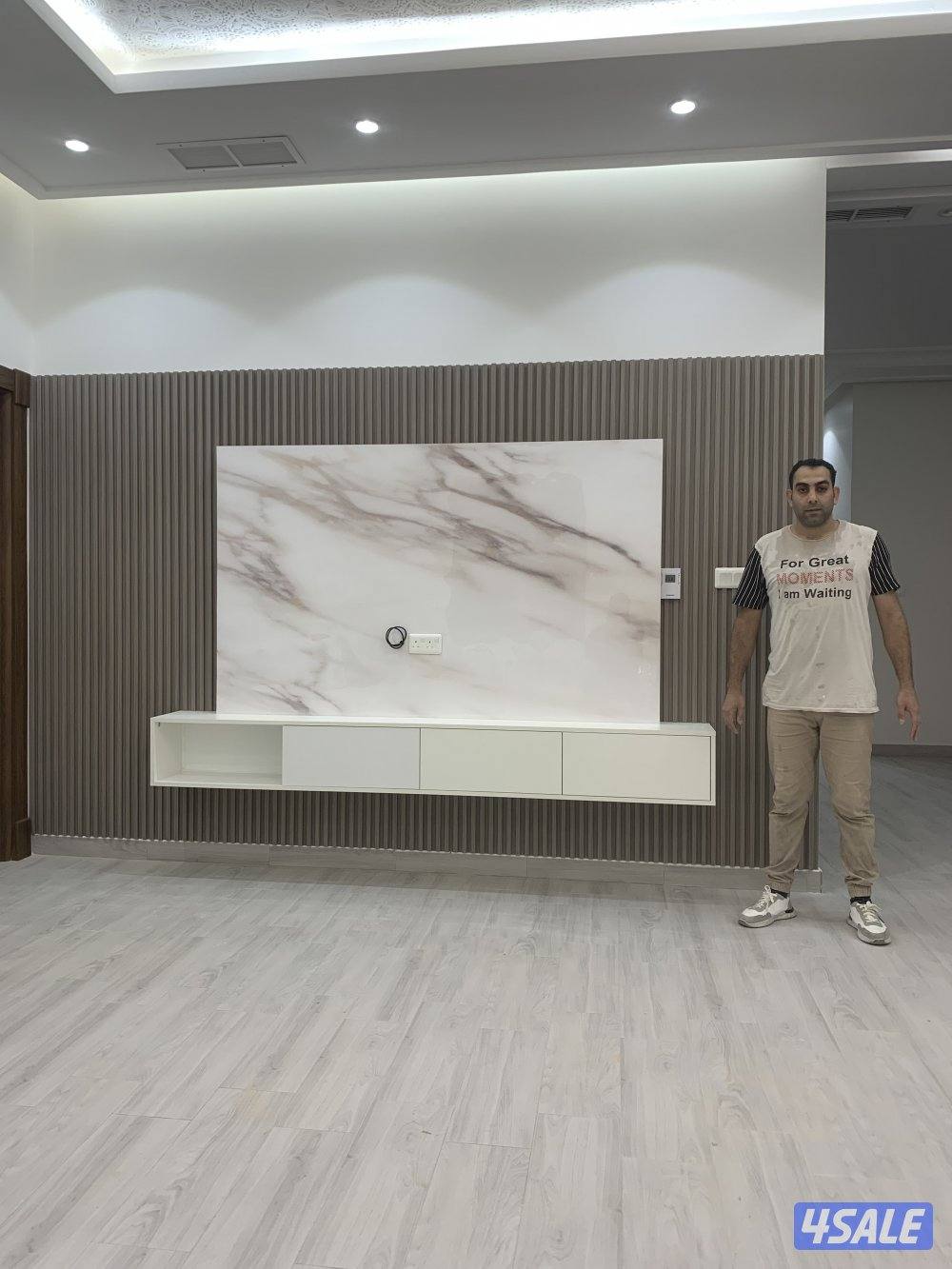 اصباغ وديكورات وورق حايط واخشاب وباركيه6