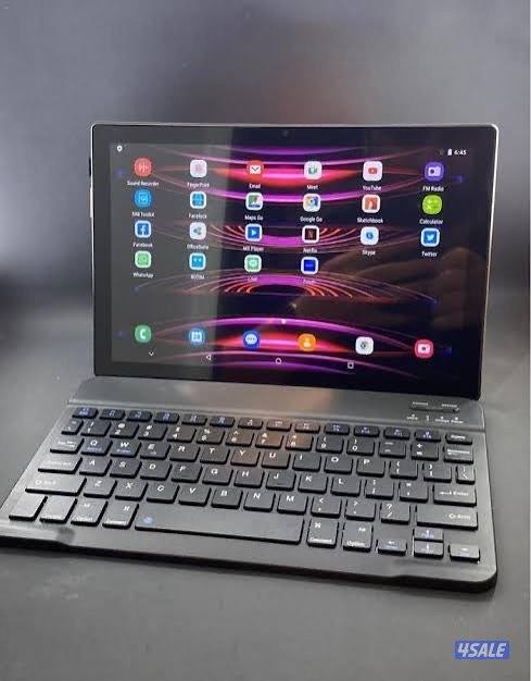 تابلت A73PAD سعه 256 قيقا يدعم Teams شريحتان وواي فاي 10 انش مع كيبورد2