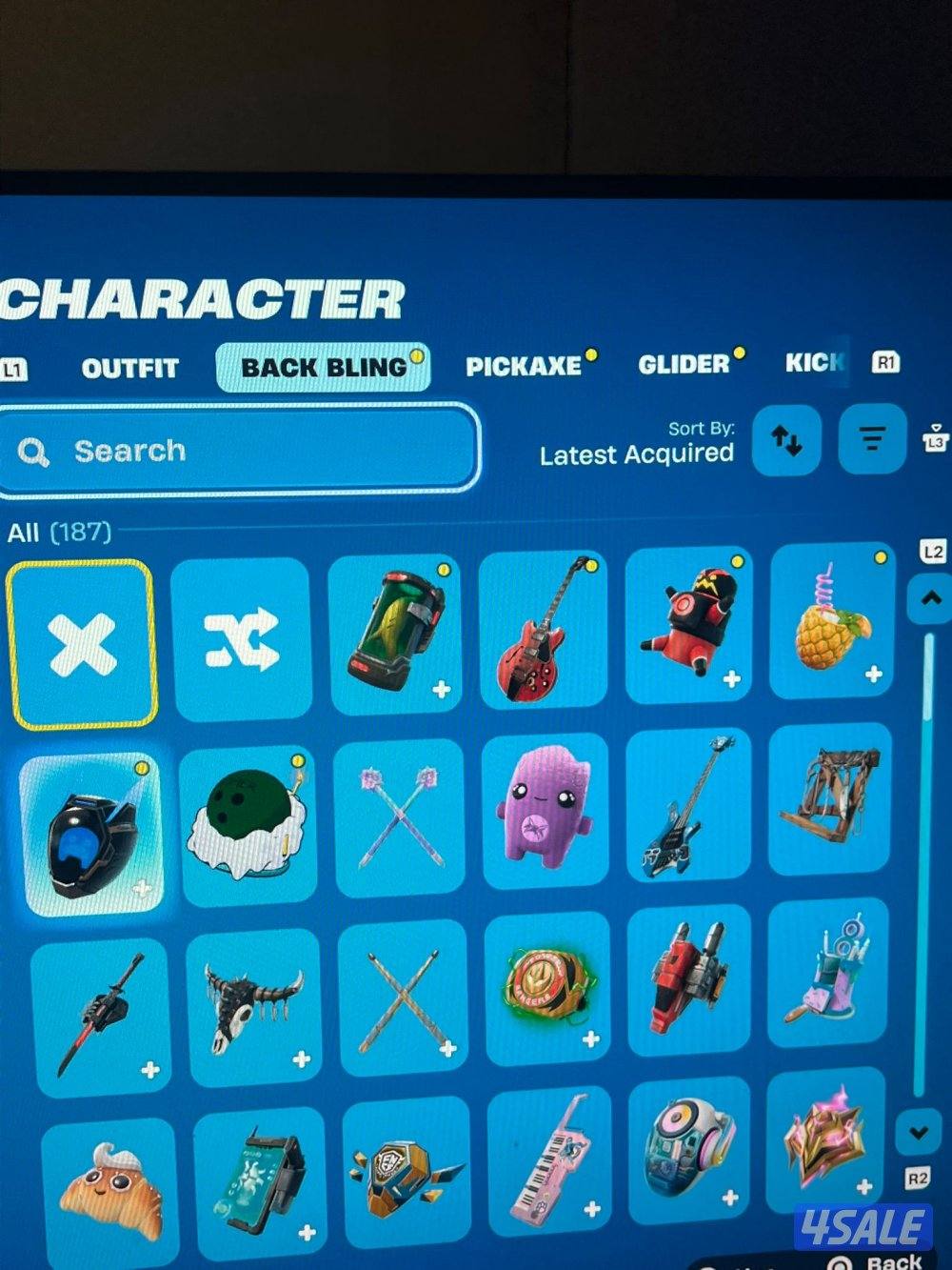 حساب سوني فورت نايت و روكت ليق و بعد العاب3