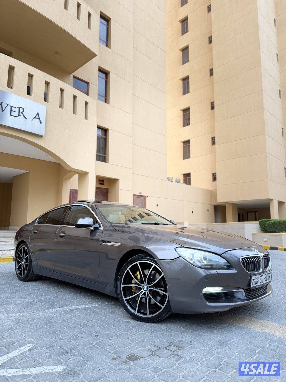 للبيع او للبدل 640i جراند كوبيه صبغ الوكاله بالكامل بحاله نادره9