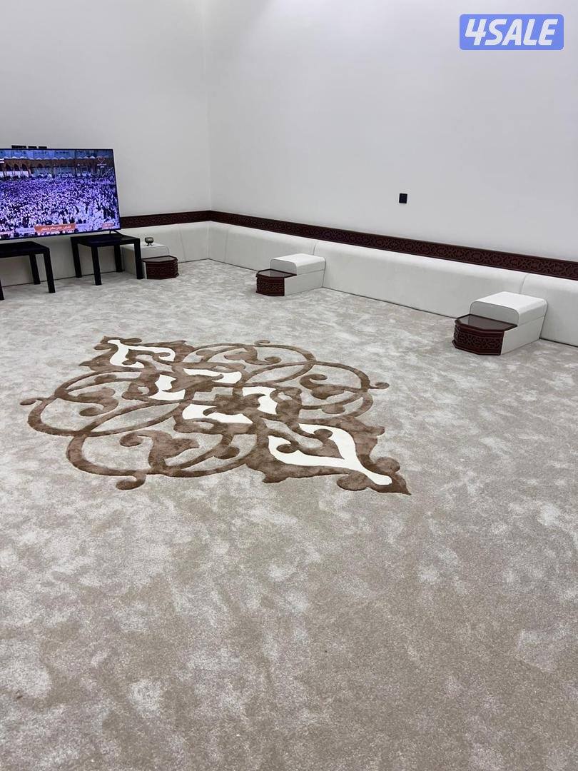 سجاد تركي قص ساده ومشجر سميك وخفيف كل ماهو جديد ومميز +مساند بغلي وسعو15