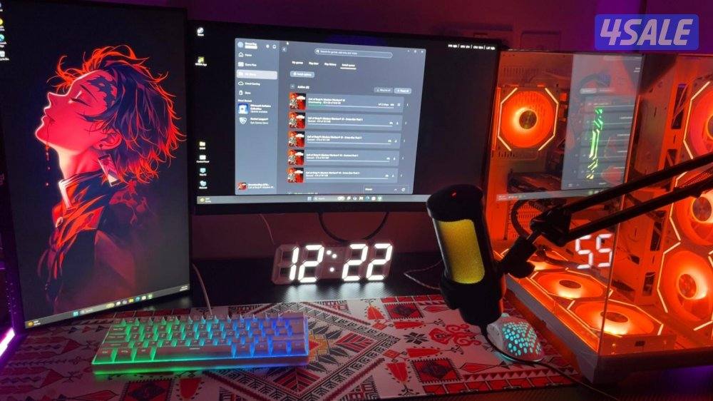 بي سي  مستعمل يومين  مواصفات قويه مع ست اب0