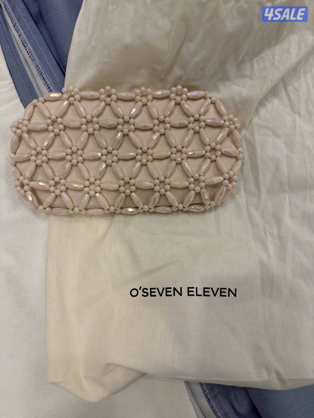 شنطة سهرة فخمة باللؤلؤ – لون نيود أنيق0