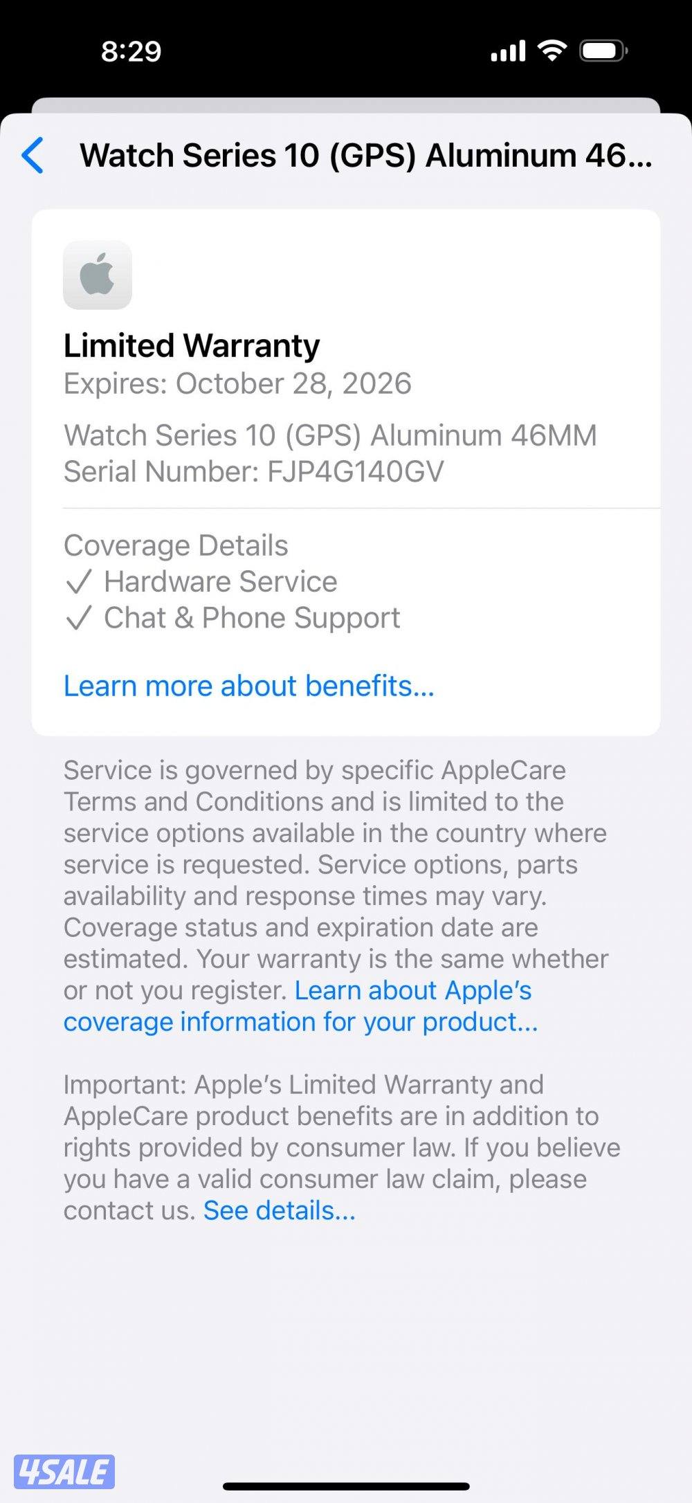 Apple Watch Series 10 46mm Rose gold used.4