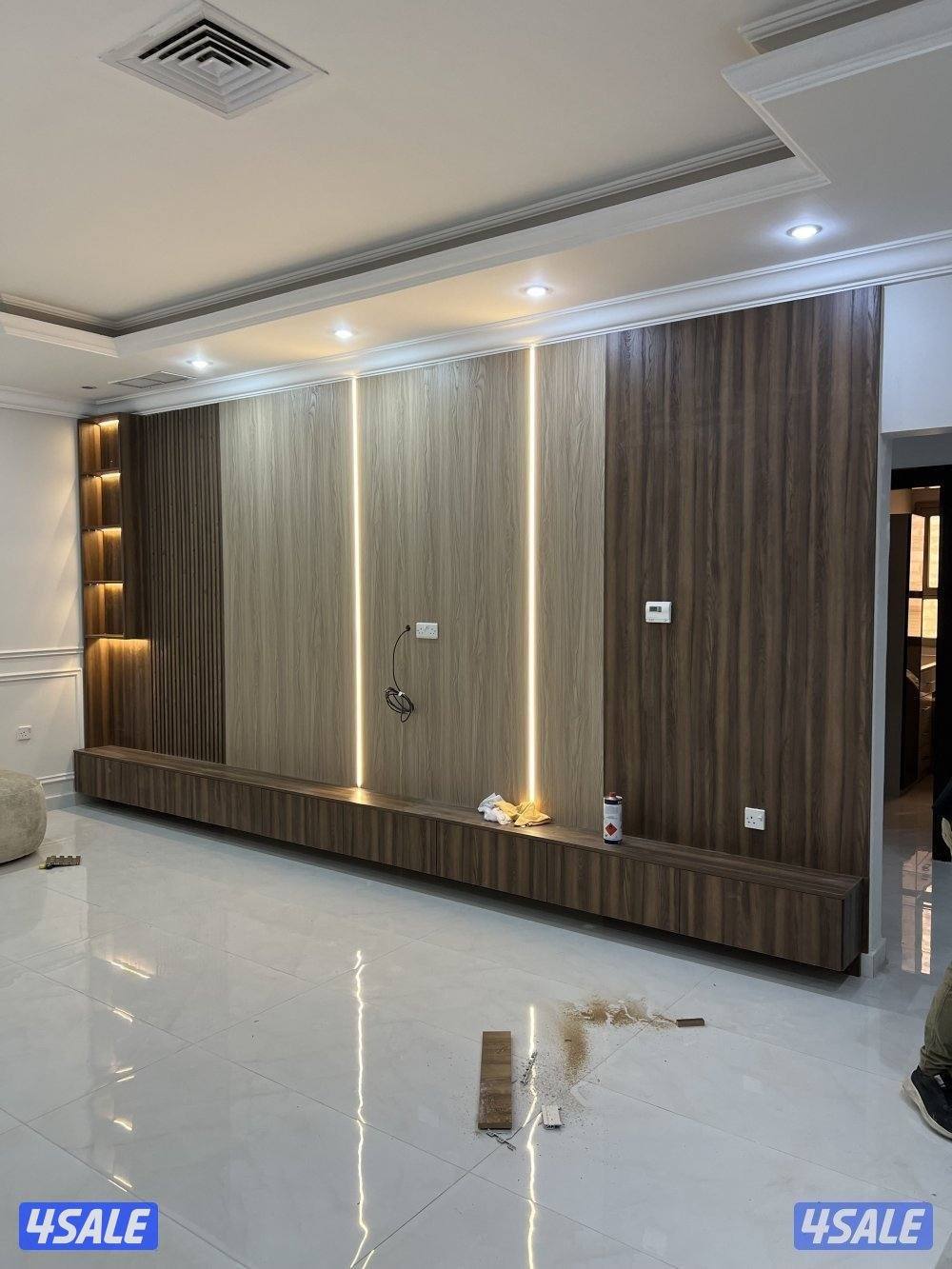 اعمال ديكورات الحديث وتفصيل كبدات وتركيب بديل الخشب4