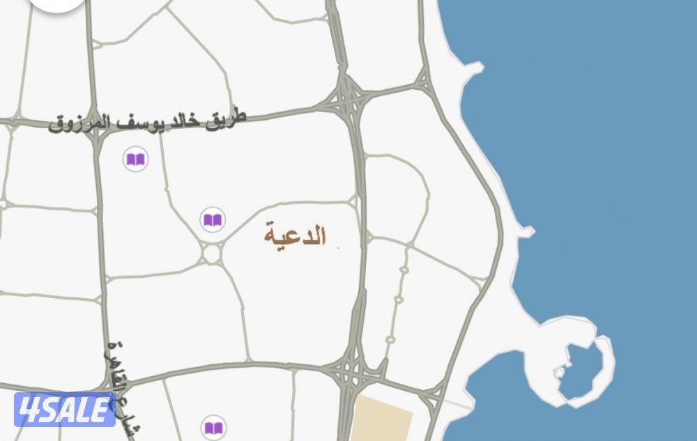 للبيع بيت هدام في الدعية موقع زاوية شارع رأيسي داخلي مدخل مخرج سهل0