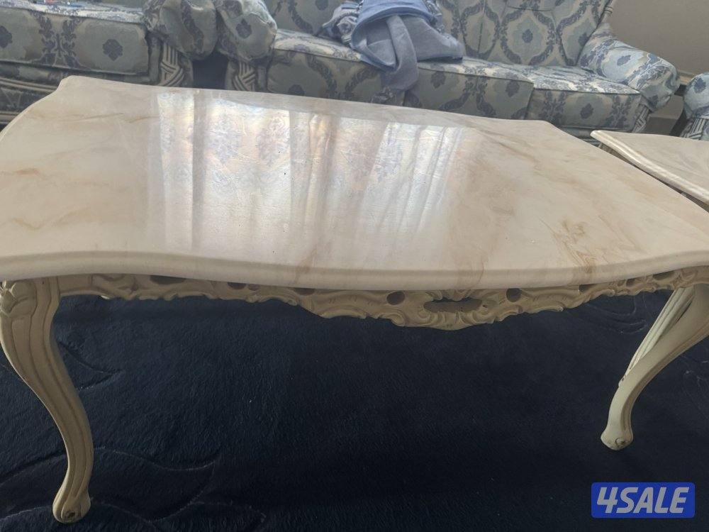 Marble coffee table (2 sets) separate see description.6