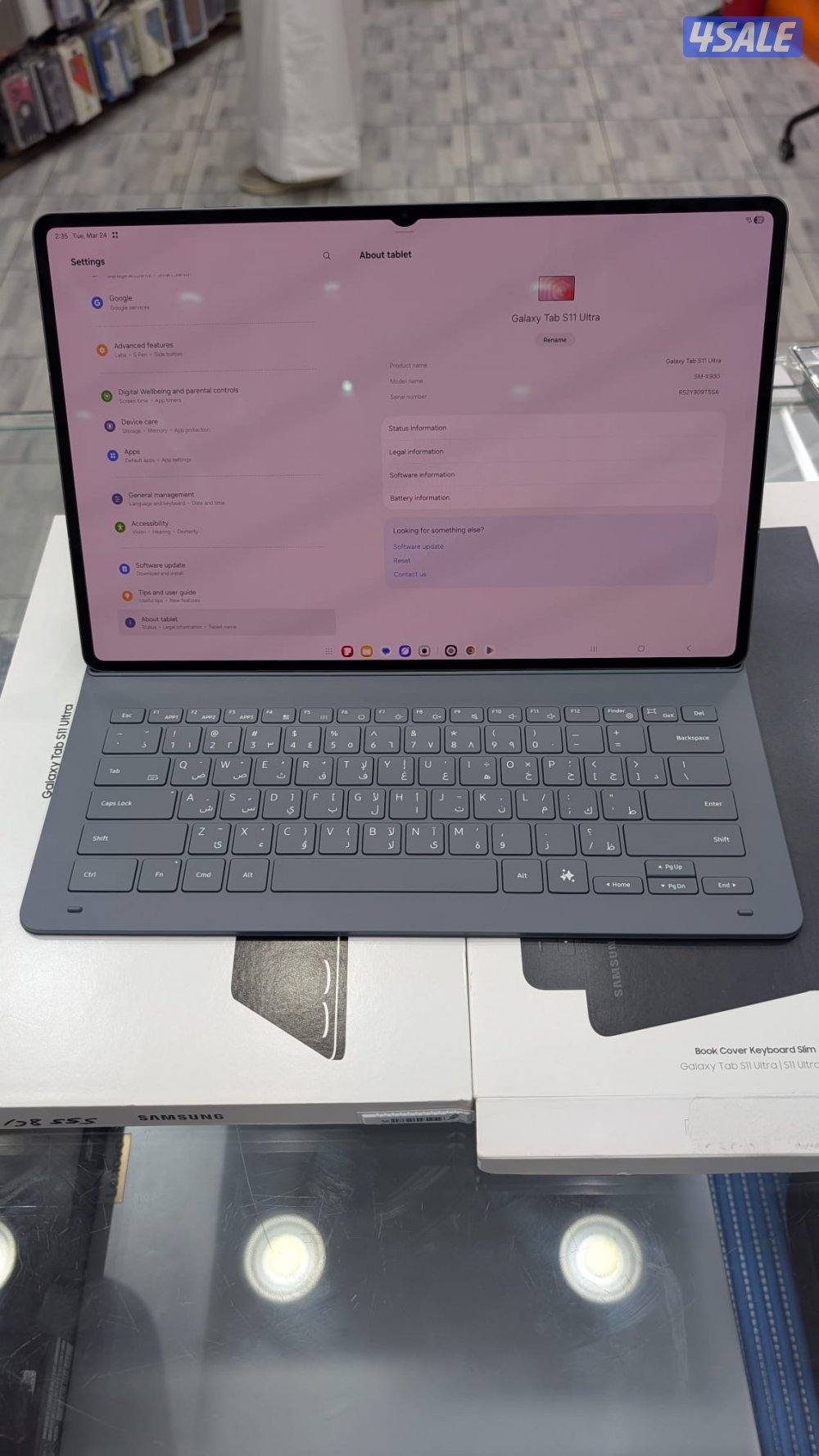 SAMSUNG TAB S11 ULTRA 256 GB WIFI WITH KEYBOARD0