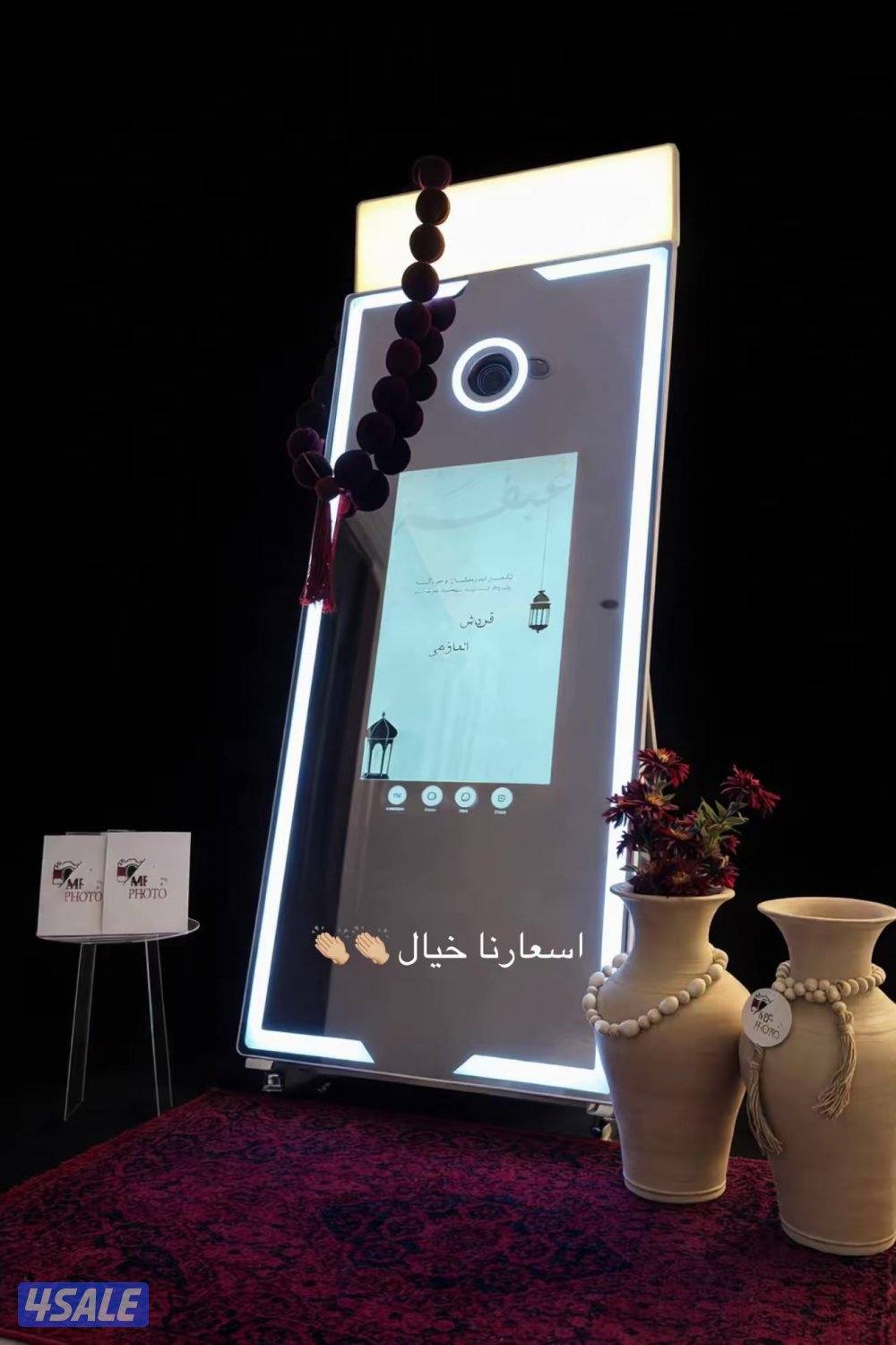 فوتو بوث متنقل مع كامل المرفقات + الطابعه +الشاشه+الكامره+بوكس حافظ2