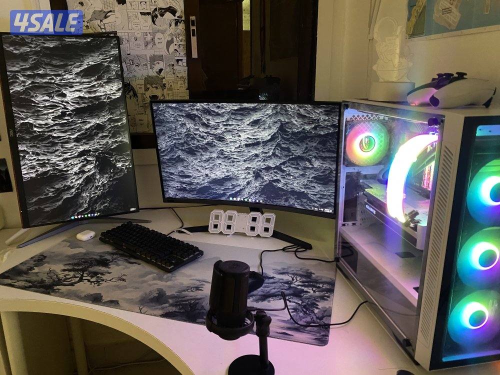 بي سي 3080ti وشاشه وماوس وكيبورد2