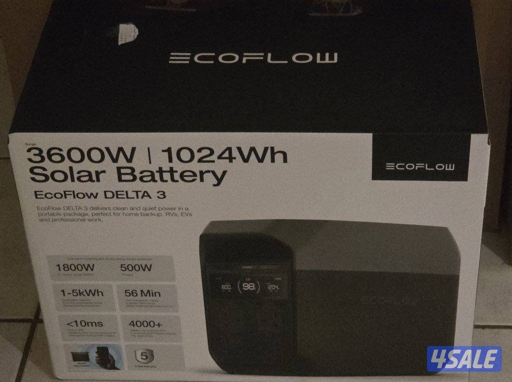 🔋 للبيع محطة طاقة متنقلة احترافية – EcoFlow DELTA 30