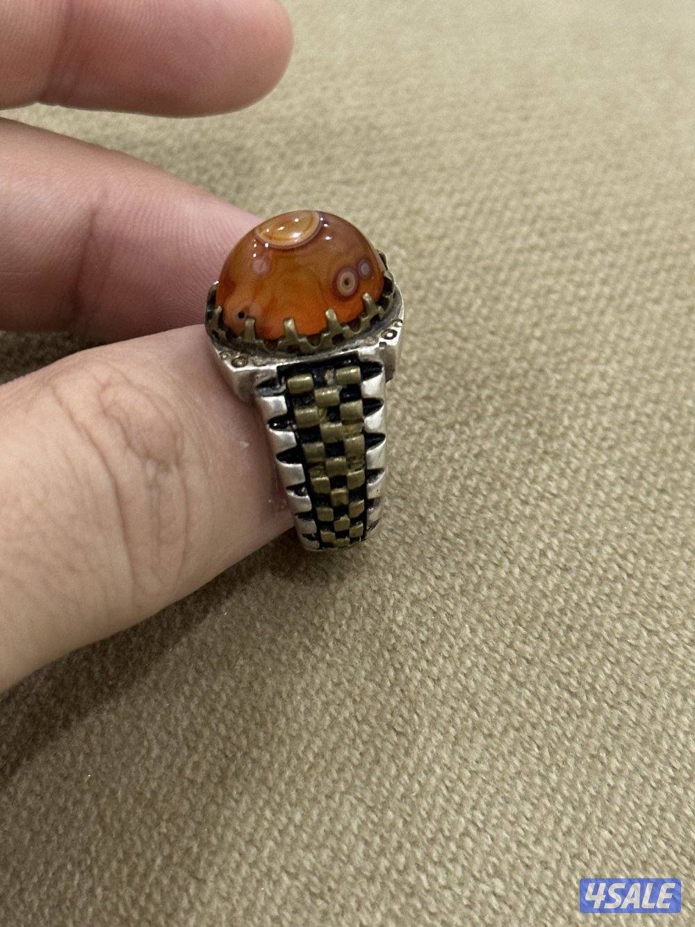 للبيع مجموعة خواتم وسوار فضه3