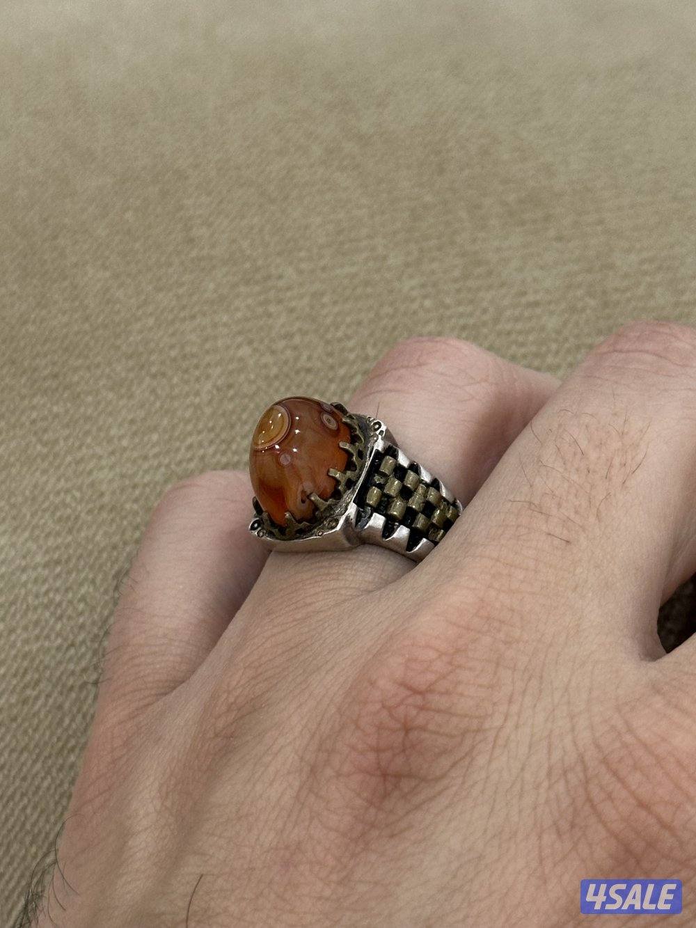 للبيع مجموعة خواتم وسوار فضه4