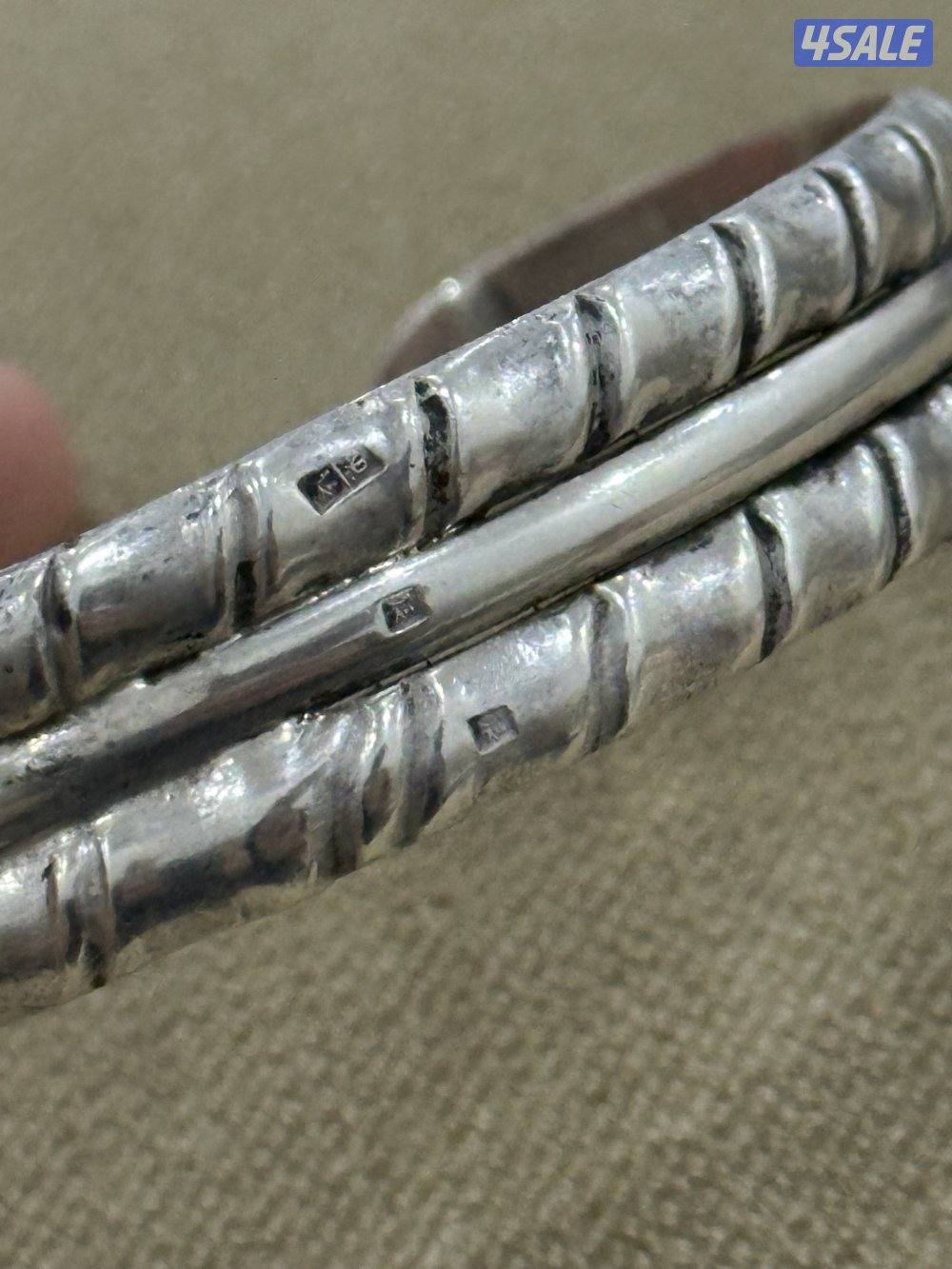 للبيع مجموعة خواتم وسوار فضه14