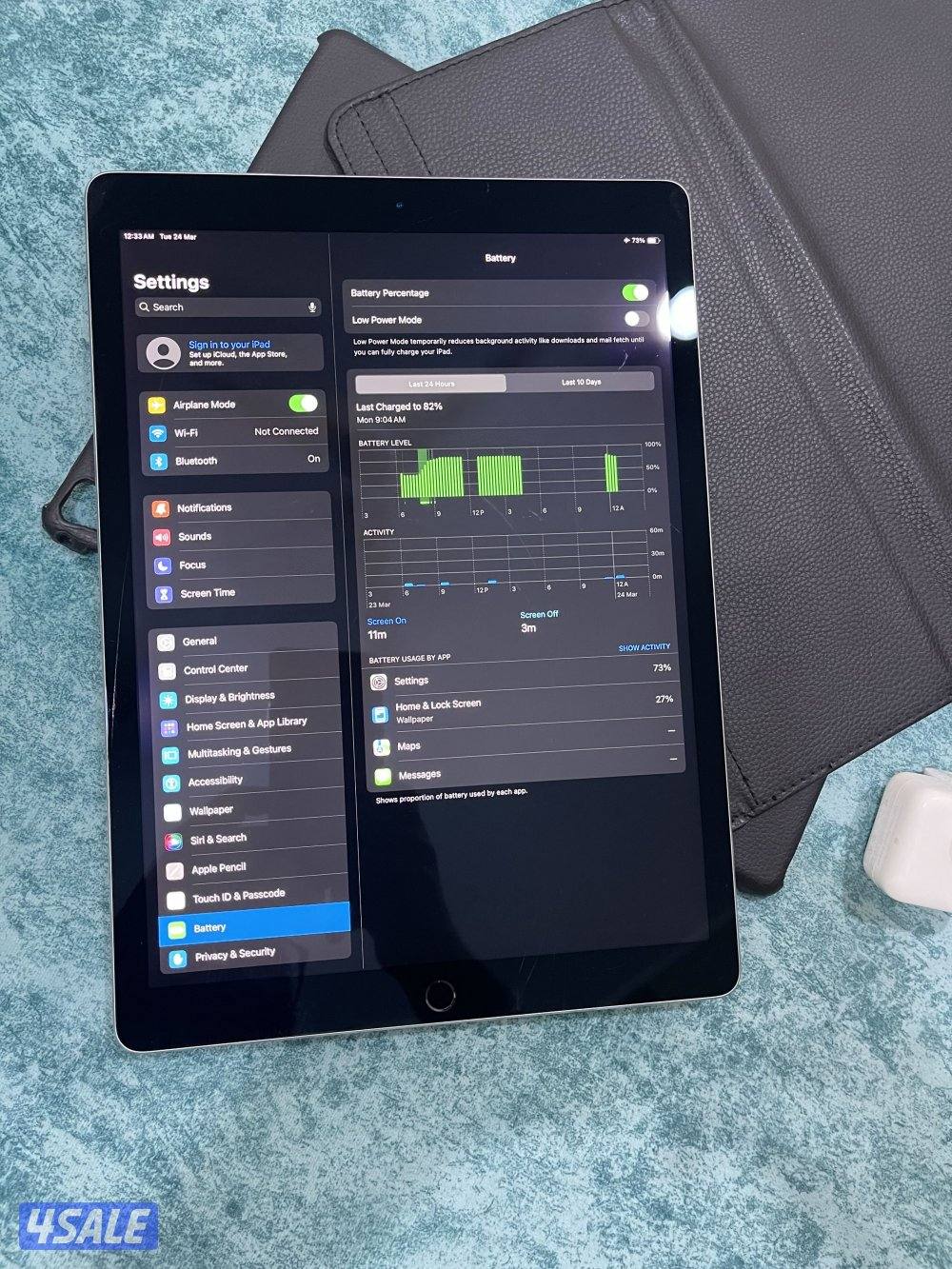 ايباد ابل برو 12.9 بوصة 512  قيقا  نظيف جدا ولا زلغ5