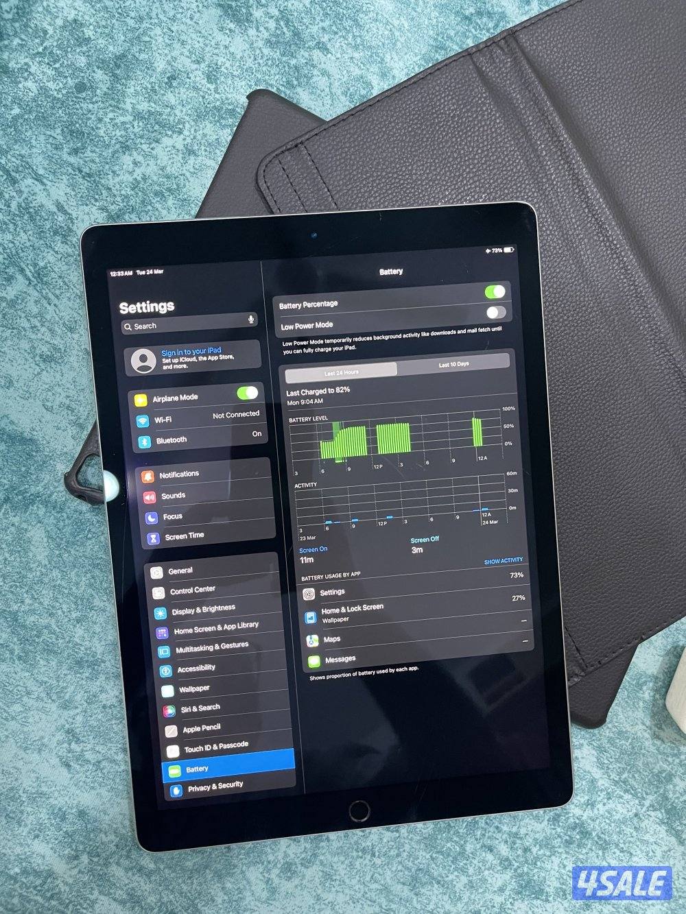 ايباد ابل برو 12.9 بوصة 512  قيقا  نظيف جدا ولا زلغ6