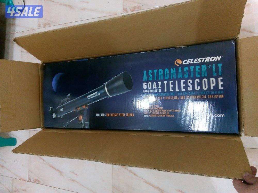 للبيع تلسكوب celestrom lt60AZ جديد فتح كرتون فقط سعر الشراء ٣٩ جديد1