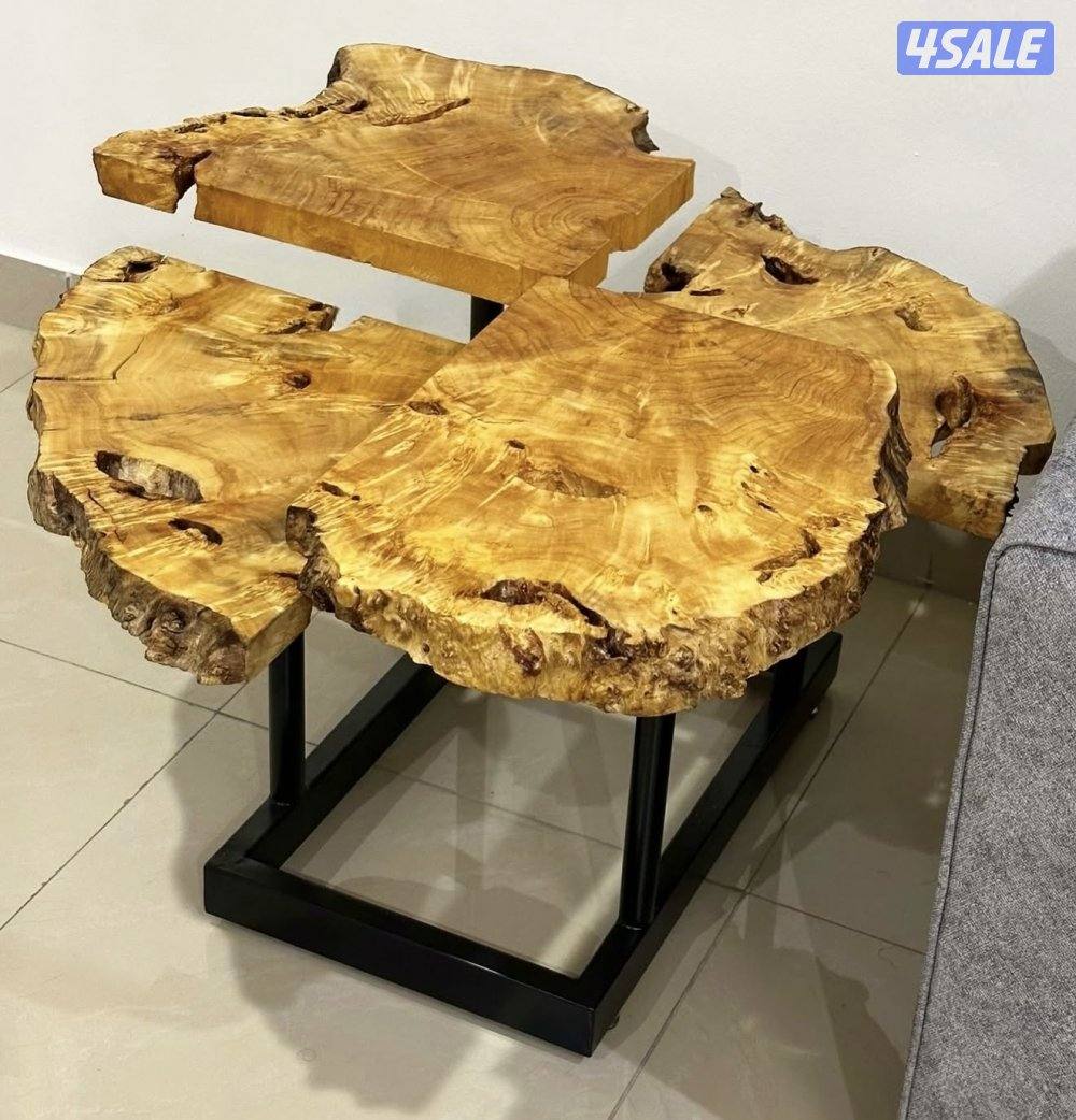 طاولات خشب طبيعي نادر1