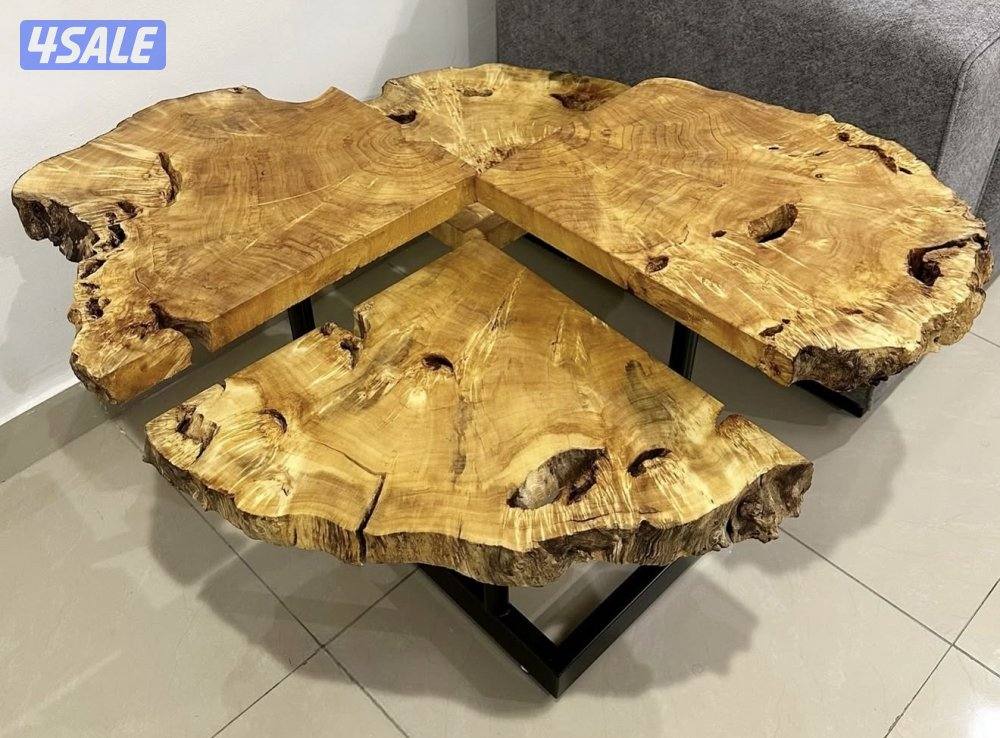 طاولات خشب طبيعي نادر0