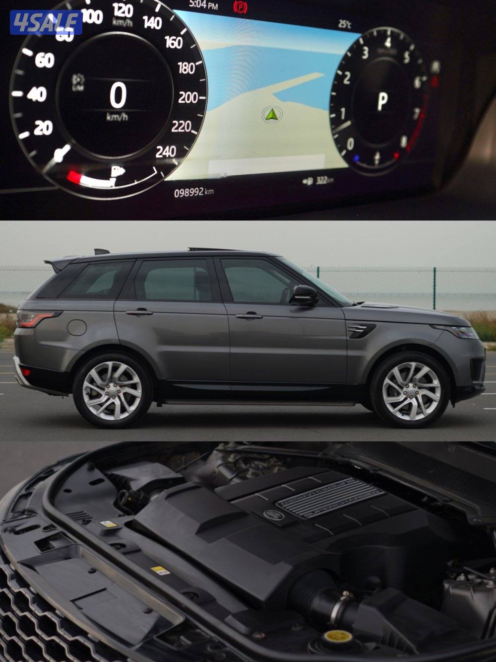 Range Rover sport HSE/2019/سيرفس وكاله6