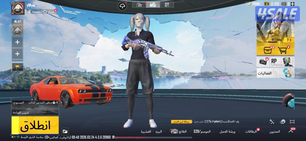 حساب ببجي عالميه لفل ٧٤ الوصف مهم13