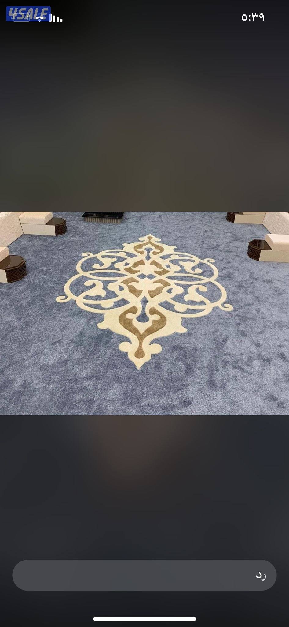 سجاد تركي ساده مشجر مساند مع التركيب10