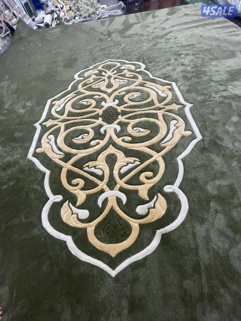 سجاد تركي ساده مشجر مساند مع التركيب13