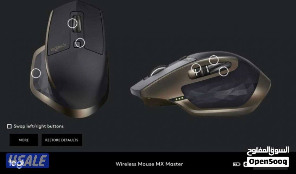 سلام عليكم ماوس Logitech MX Master gold كيبورد Ducky one 31