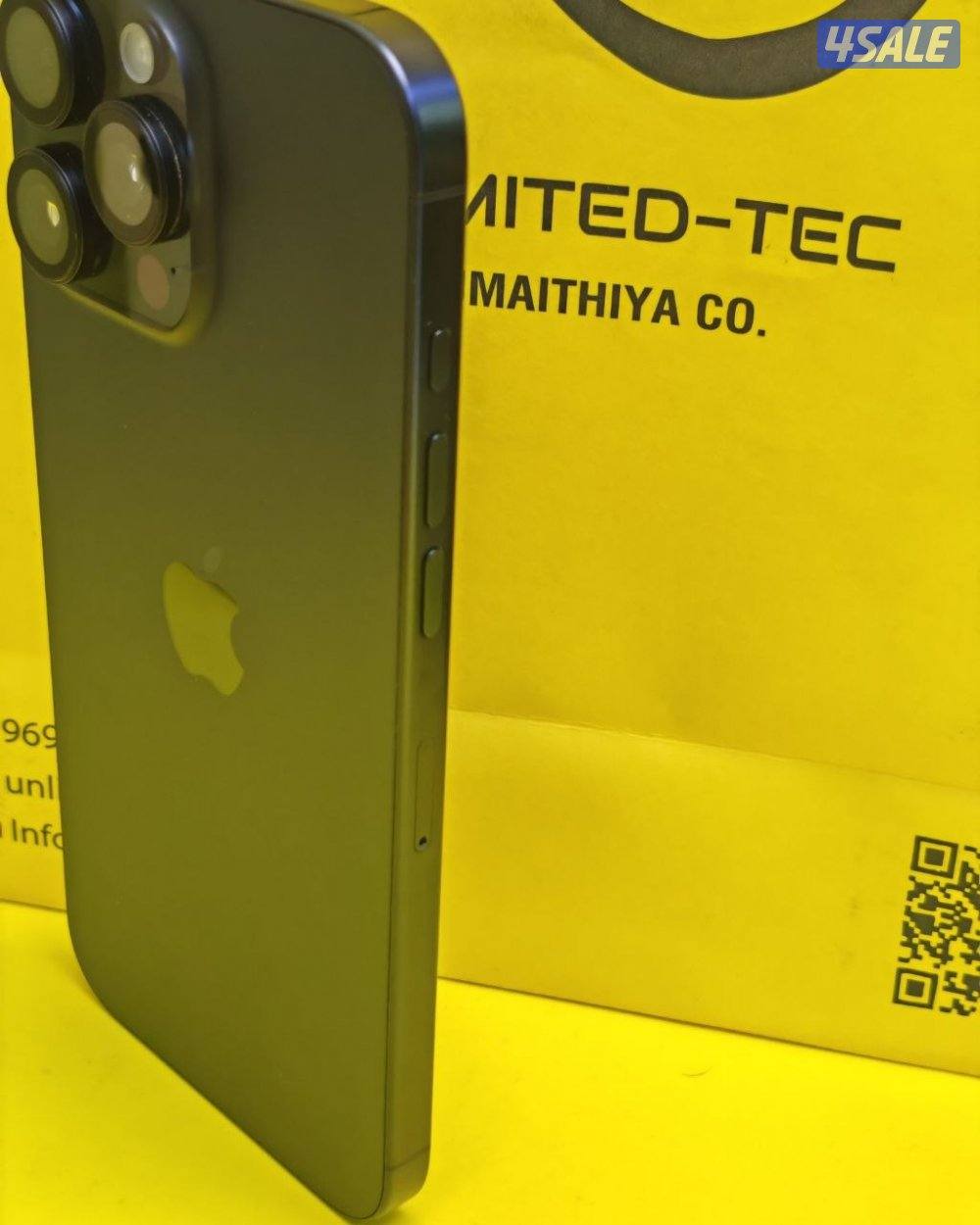 ايفون 16 برو ماكس 512 جيجا – تيتانيوم أسود بطارية 91%  مستعمل كالجديد3