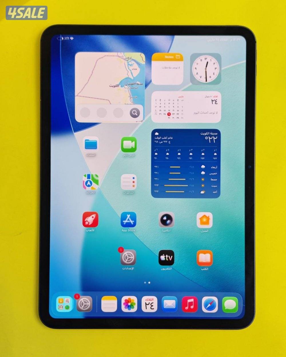 آيباد برو 11 انش – 256 جيجا أسود – معالج M4 – واي فاي مستعمل كالجديد0