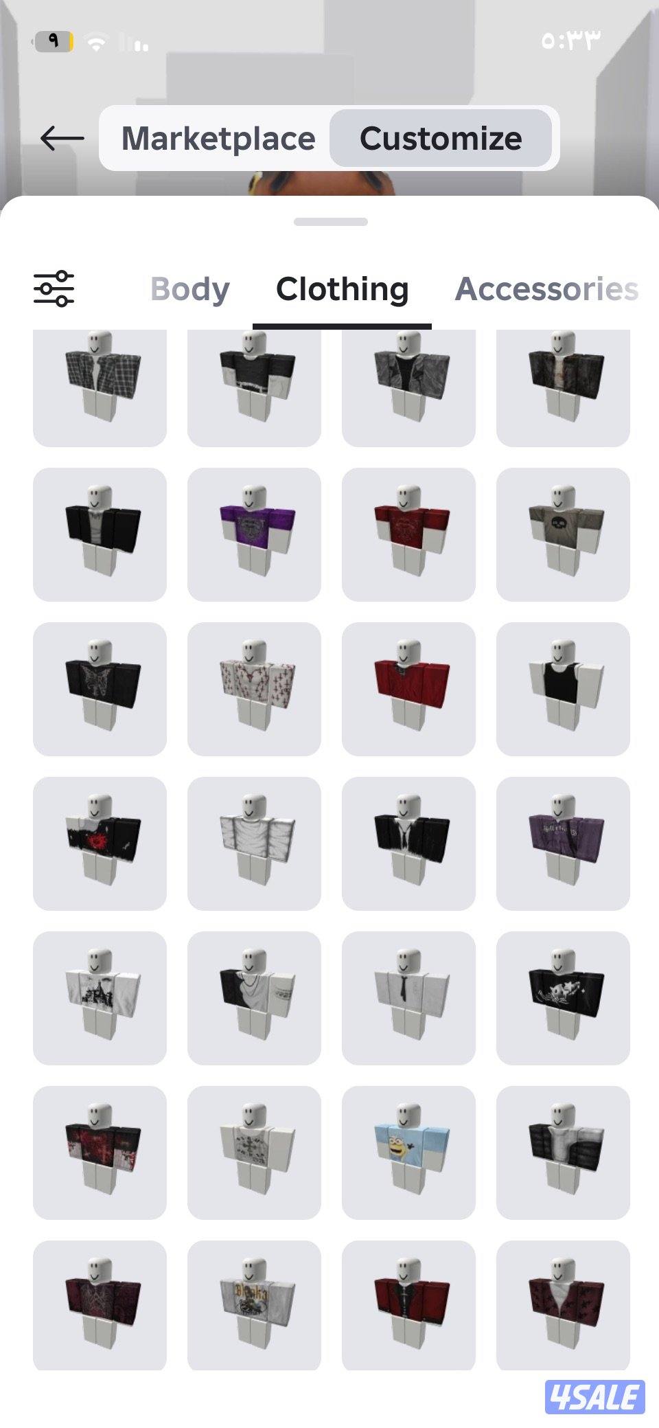 حساب روبلكس مدفوع عليه فوق الخمسين دينار فيه فيس خمس الاف روب انشاء 221