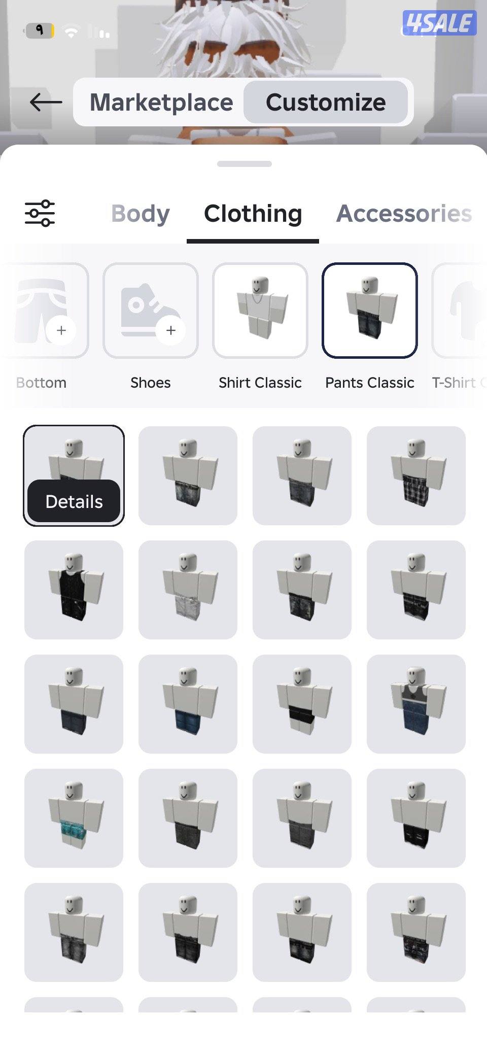 حساب روبلكس مدفوع عليه فوق الخمسين دينار فيه فيس خمس الاف روب انشاء 229