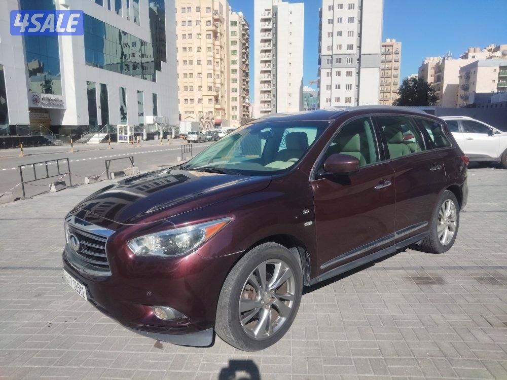 انفينيتي QX60 موديل ٢٠١٤ عداد ٢١٠ لون عنابي بحاله ممتازة1