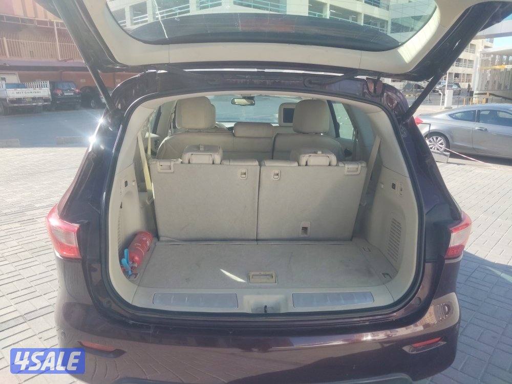 انفينيتي QX60 موديل ٢٠١٤ عداد ٢١٠ لون عنابي بحاله ممتازة3