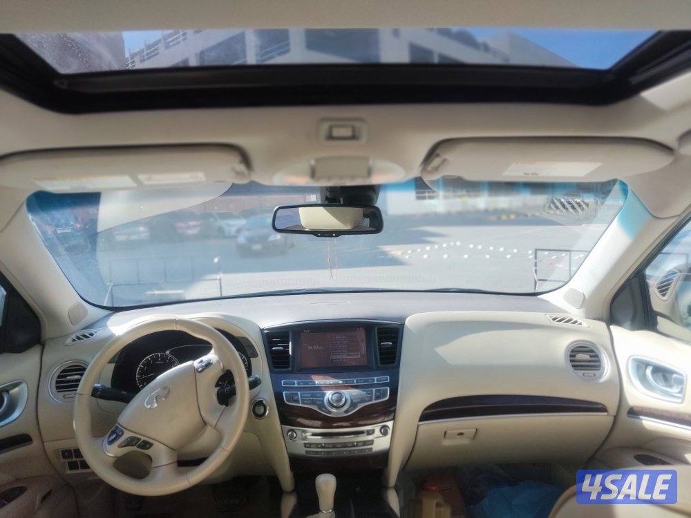انفينيتي QX60 موديل ٢٠١٤ عداد ٢١٠ لون عنابي بحاله ممتازة5